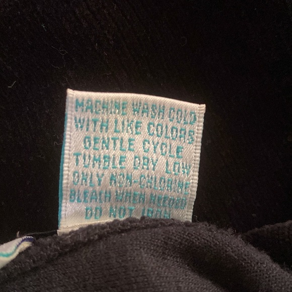 Vintage Casual Elements women’s black velour button blouse - SIZE MEDIUM - Picture 5 of 6